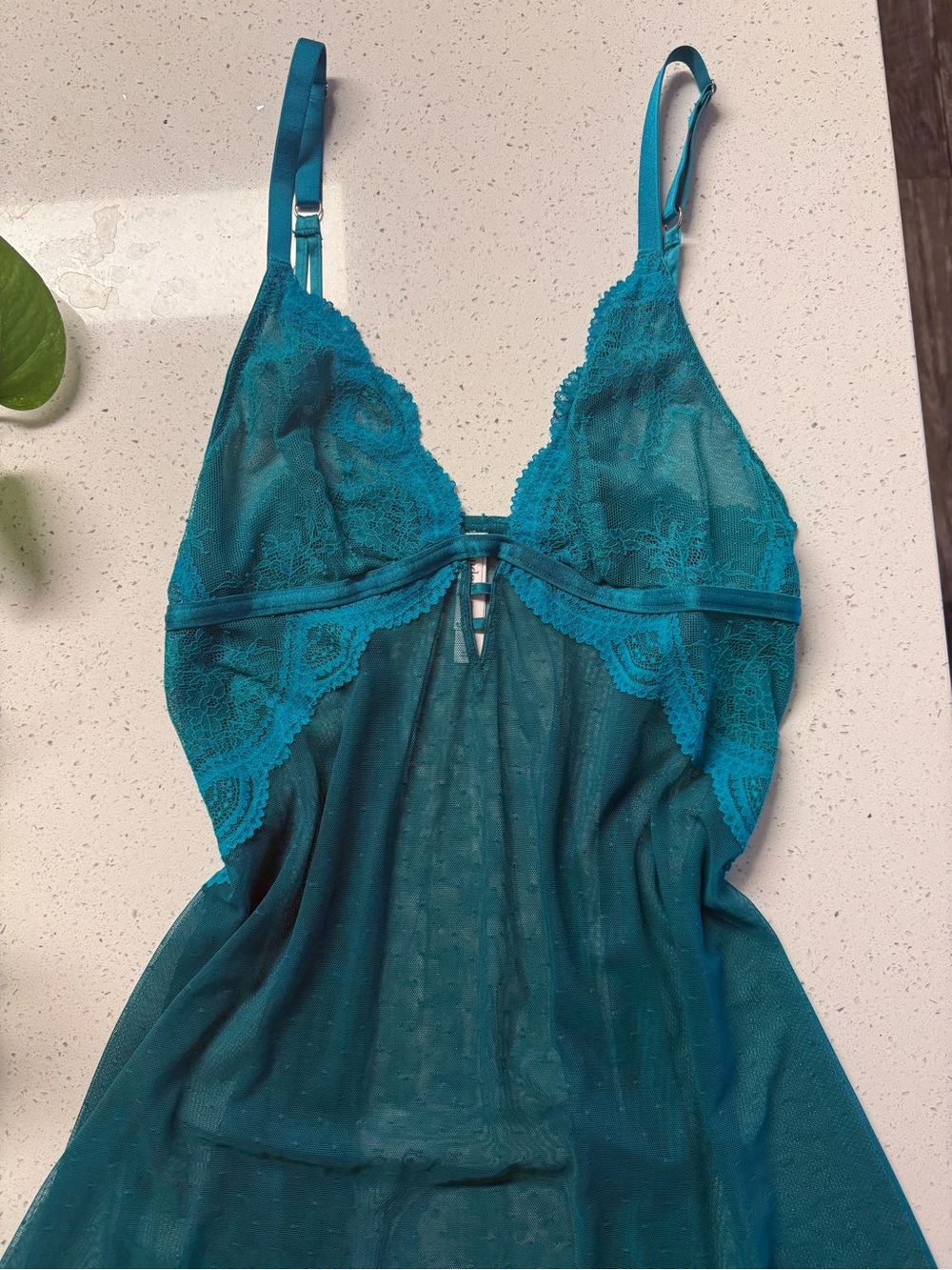 Auden Teal Lace Lingerie